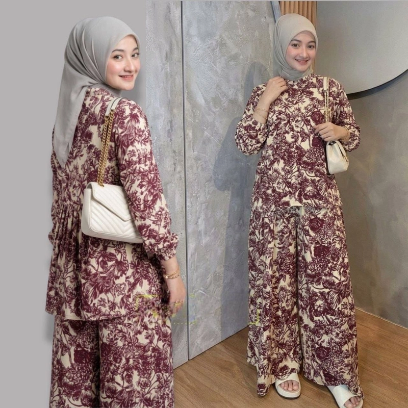 Product image Khisna collection - Ready stok oneset kulot kekinian cewek DARAYU Allsize 16