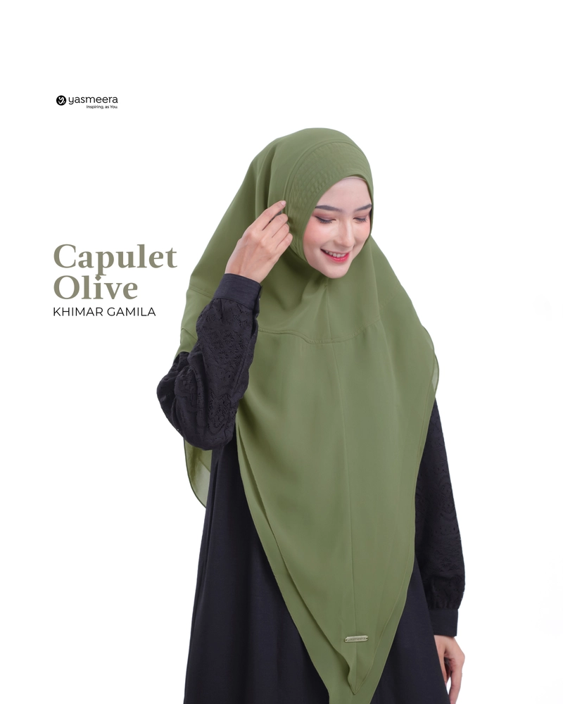 Product image Yasmeera Official - Khimar Gamila Dewasa CAPULET OLIVE