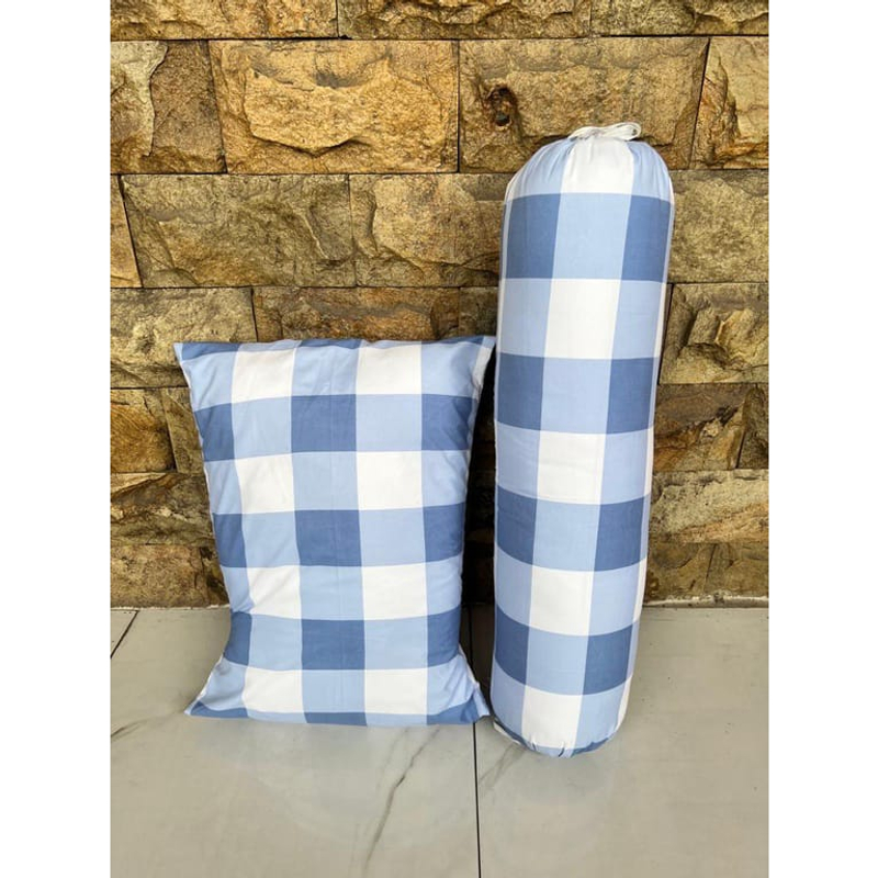 Galeripuko - All Motif Sarung Bantal Guling Emily Biru [PO 3 hari Kerja]