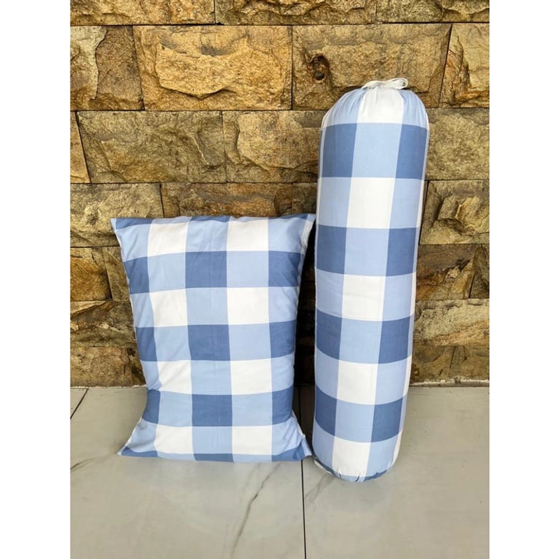 Product image Galeripuko - All Motif Sarung Bantal Guling Emily Biru [PO 3 hari Kerja]