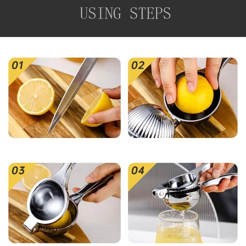 Product image KAMJE Alat Peras Jeruk Juicer Perasan Pemeras Lemon Stainless Steel KMJ125 KMJ125 SILVER