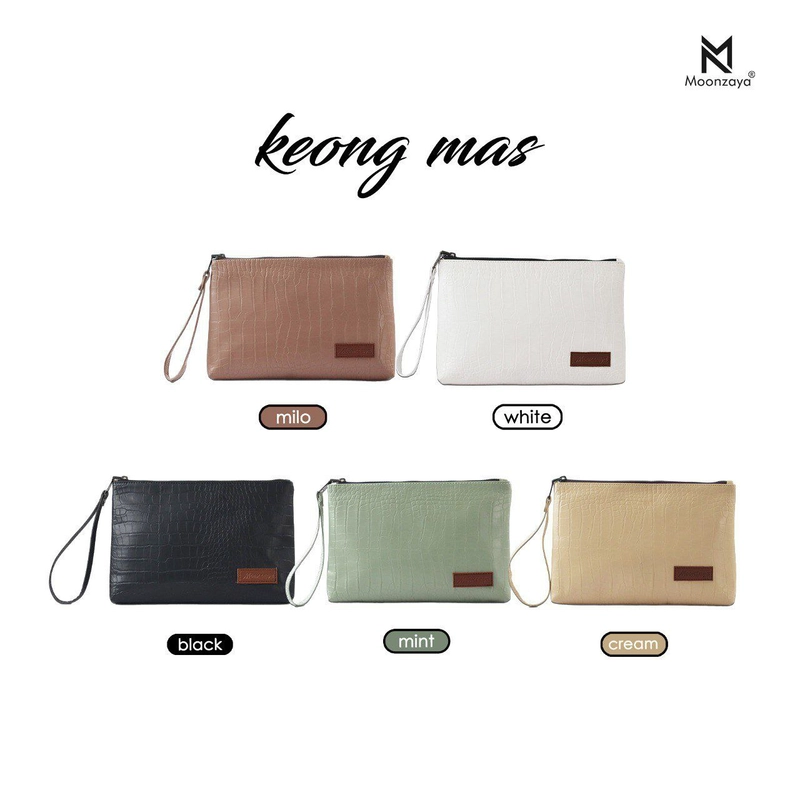 Product image Fashopid - MOONZAYA CLUTCH KEONG MAS ORIGINAL ALL BLACK