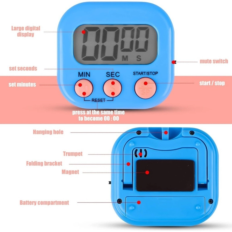 Product image KAMJE Timer Digital Dapur Pengatur Waktu Memasak Alarm Masak KMJ038 KMJ038 HIJAU