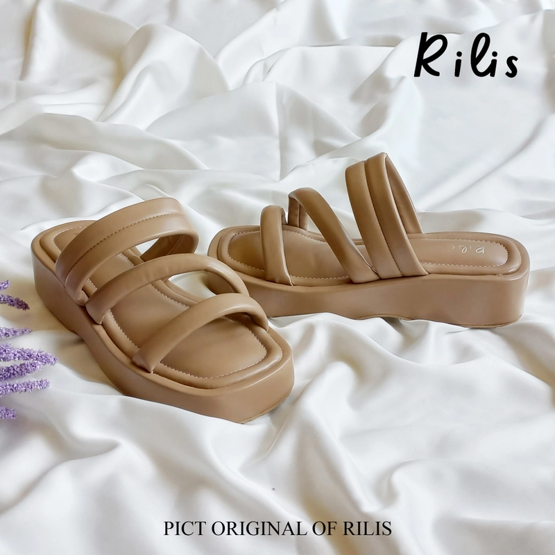 Product image Rilis - Sandal Wanita Xerena Wedges (Rilis 42) 37 Mocca