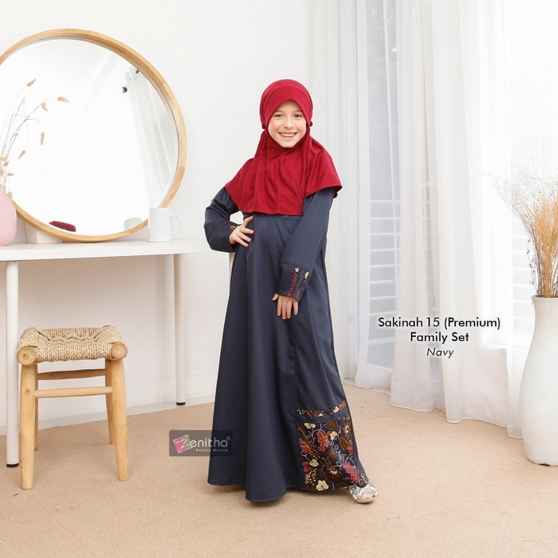 Product image Zenitha - Sarimbit Couple Family Set Premium Sakinah 15 Premium Koko Anak 3-4 Tahun
