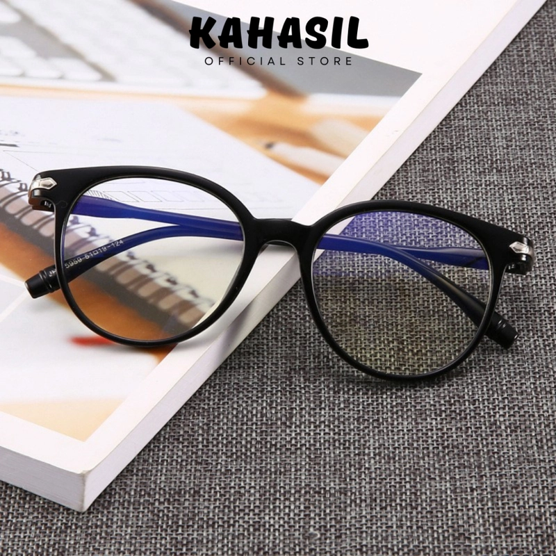 Product image KAHASIL - Kacamata Wanita Pria Anti Radiasi Frame Transparan Bening KH012 BLUE all variant