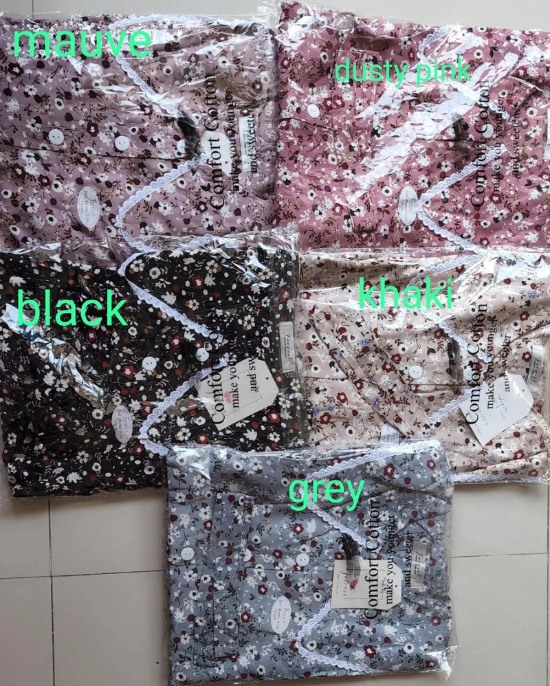 Product image AL Irsyad Store - FOREVER SWEET HS-005-2 Daster Wanita Home Dress RAYON KOREAN LACE SERIES ALL SIZE DUSTY PINK