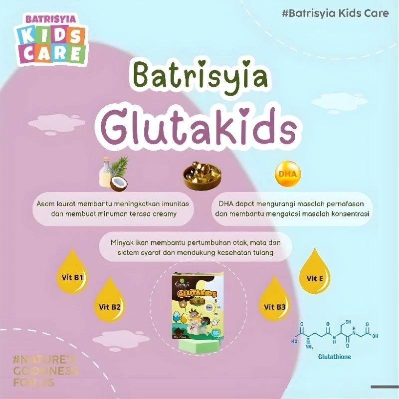 Product image Batrisyia - Glutakids Susu Anak Gluta Kids Extra 150gr Coklat