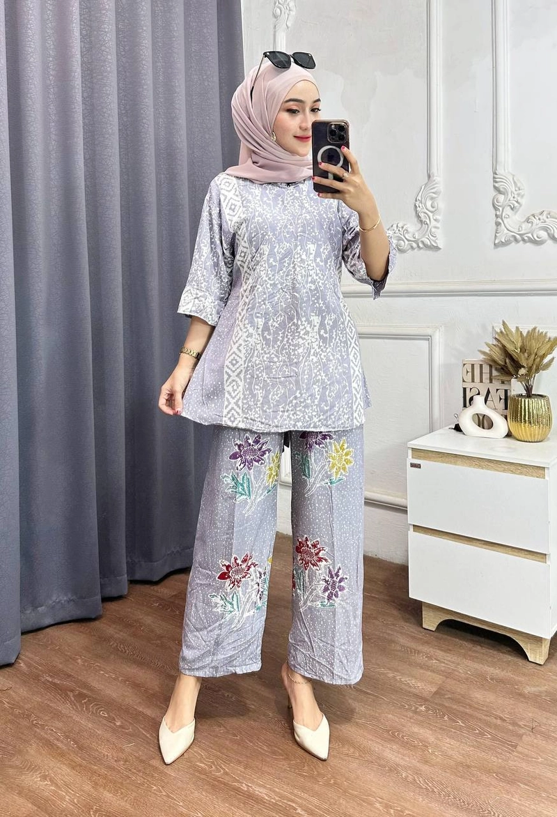 Product image Batik Ayodha - SETELAN REYHAN ALLSIZE LD 105CM Allsize B