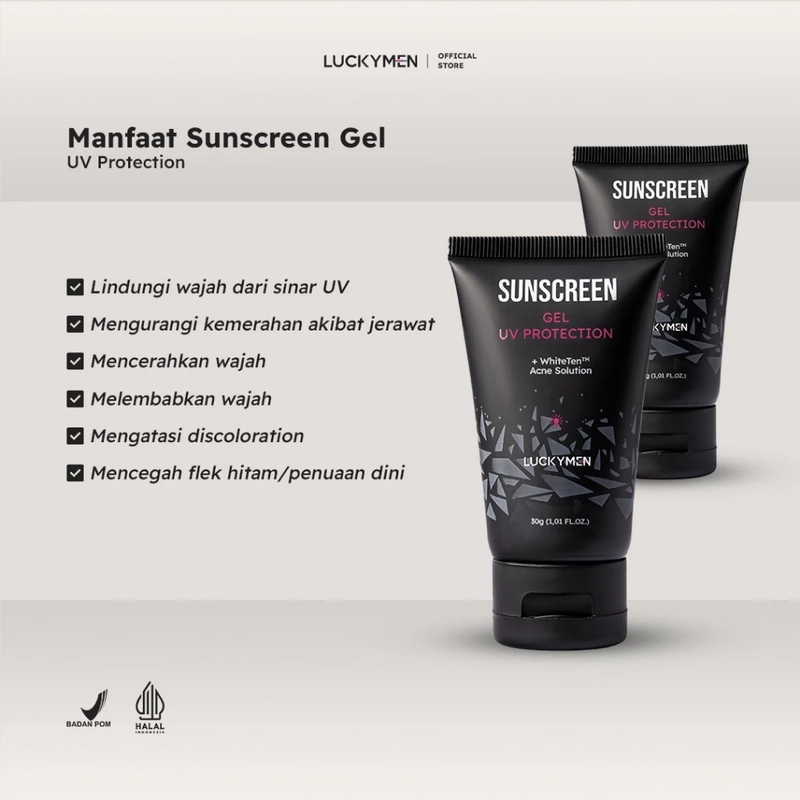 Product image Luckymen - Sunscreen Gel 30gr Hitam