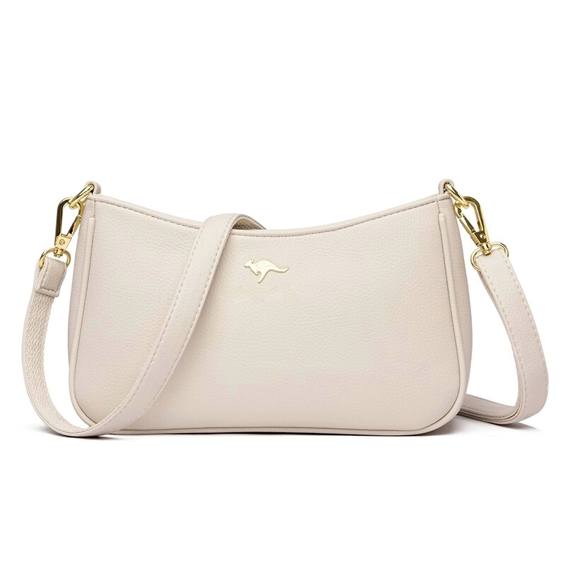 Product image CBL - NOORA SLINGBAG - Tas Selempang dan Tas Bahu Wanita Noora Bahan Semikulit Double Tali 4 Variasi Warna Small-Medium Putih
