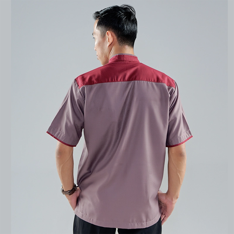 Product image MOSCOU - Baju Kemeja Koko Kemko Muslim Lebaran Pria Dewasa Lengan Pendek Casual Formal Elegan Katun Toyobo Premium Motif Kancing Sanghai Shanghai Cina Terbaru Original Keren Murah Deep Mauve Merah Maroon M Mauve Maroon