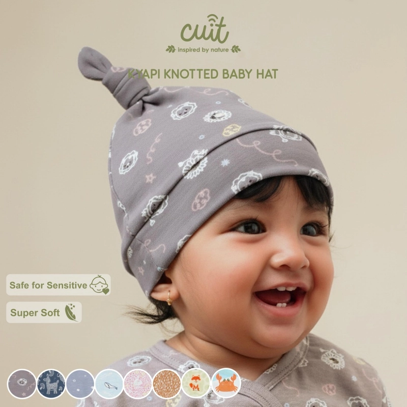 Product image Kintakun Baby - KINTAKUN BABY X CUIT Baby Kyappi Hat Motif- Topi Kupluk Bayi 6 Bulan Kyappi Agile Lion