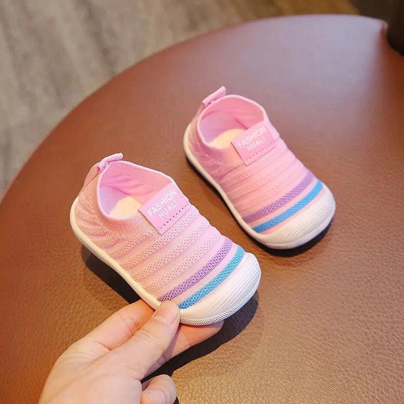 Product image JZ 0-2 Th Sepatu Bayi Stripe Non Slip 20 Pink