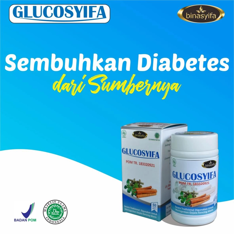 Product image GLUCOSYIFA Obat Herbal Diabetes Luka Penurun Gula Darah Tinggi Kencing Manis Kapsul Binasyifa Herbal 60 kapsul Herbal