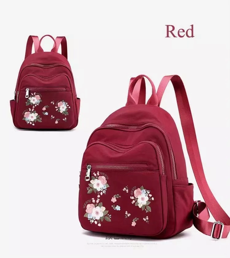Product image Alcaff- Tas Ransel Bordir Rose 27x33x11 Hitam