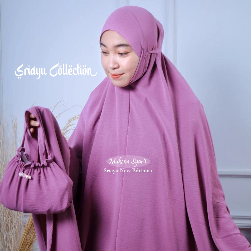 Product image SRIAYU COLLECTION - Mukena SYAR I Menutup Dagu ALL SIZE UNGU