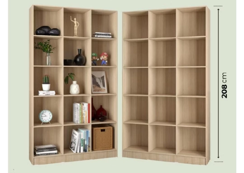 Product image Rizki Electronics - CAMILLE MPR 532 Rak Display 15 Susun kayu Natural Oak
