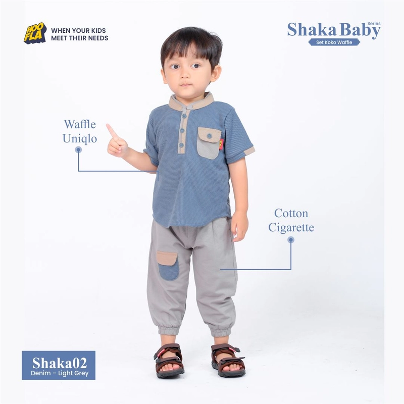 Product image [JL] Hoofla - Pakaian Anak Laki-laki Shaka Baby Series M shaka 02