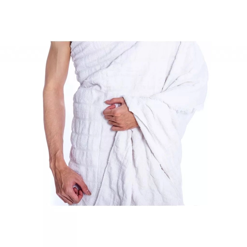 Product image Leika - PERSIAPAN UMROH & HAJI KAIN IHRAM PRIA warna putih kotak