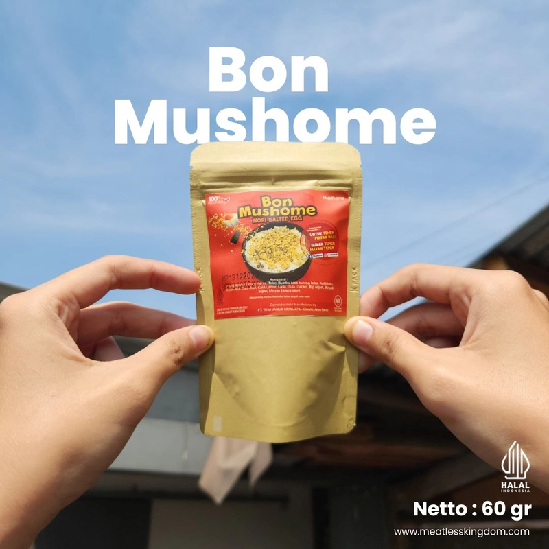 Product image Mushome Official - Bon Salted Egg Pouch / Kaya Serat / Sumber Protein 60gr Pedas