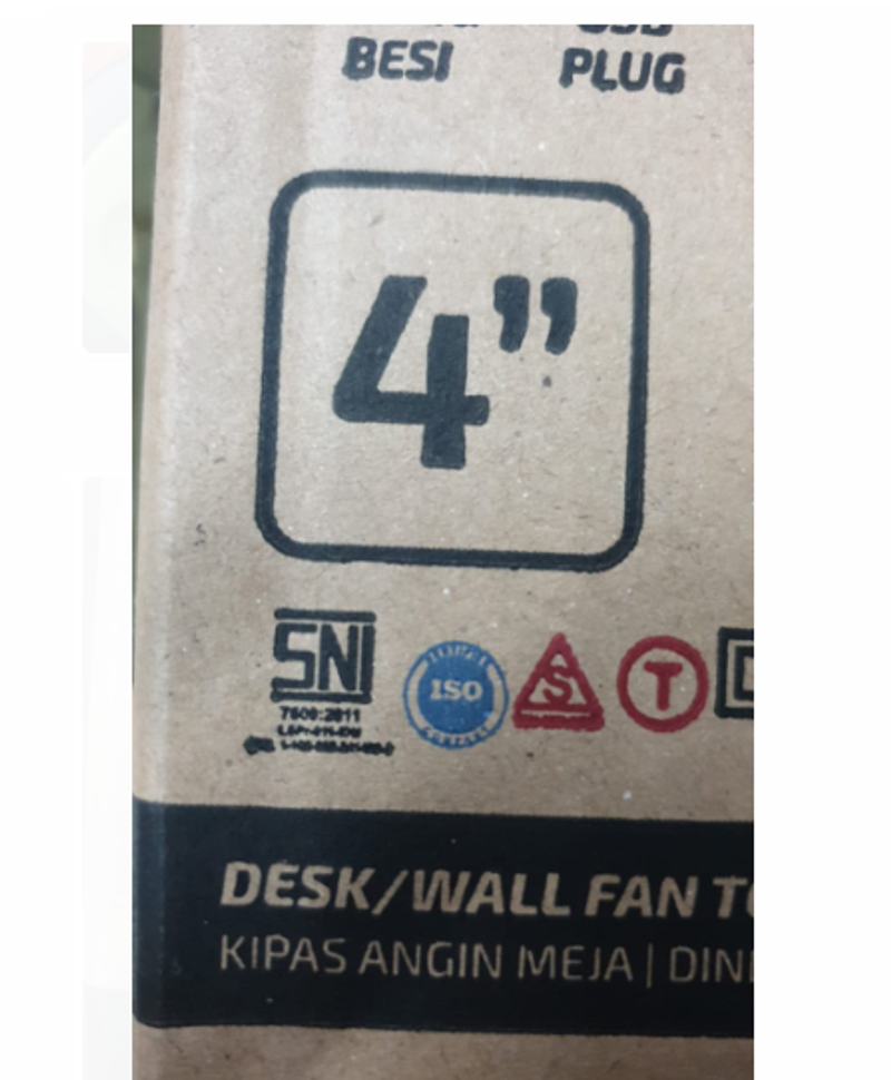 Product image UTAMAMEGA - Kipas Angin Meja Dinding Besi 4 inch Nagoya NG-4DW Warna Hitam