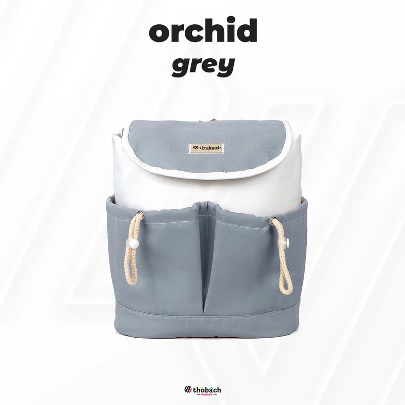 Product image Thobach official - THOBACH WOMAN-BACKPACK WANITA ORCHID TAS PUNGGUNG MULTIFUNGSI ALL SIZE GREY