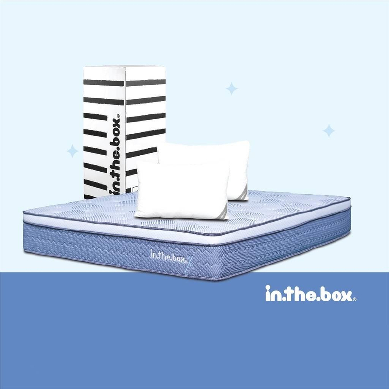 Product image INTHEBOX - Kasur Spring Bed Inthebox X Ukuran 120x200 (Full) F388X2-PP1B-120NTR 120 x 200 x 27 Cm Putih