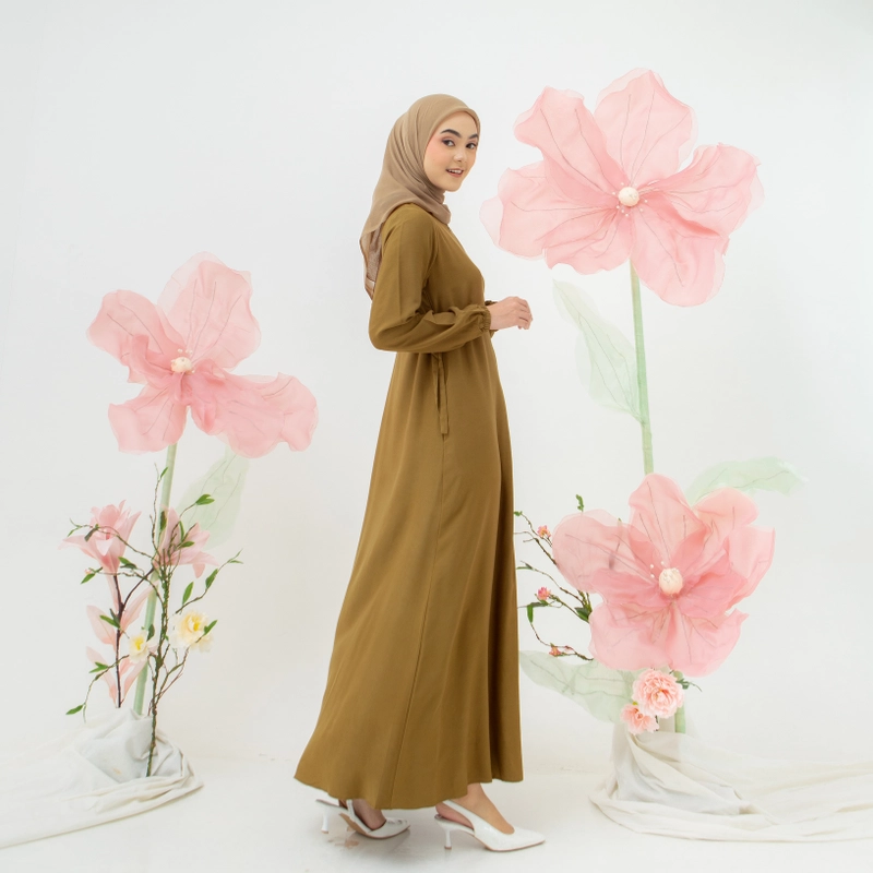 Product image Lusianasae - Lusianasae - Edelweiss dress warna Olive bahan Rayon twill premium S OLIVE