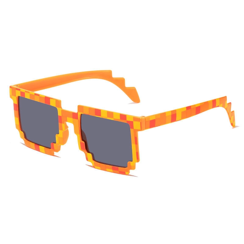 Product image RAYATORY - Kacamata Model Pixel Minecraft Mosaics UV400 for Kids - 088 1 Pcs Orange