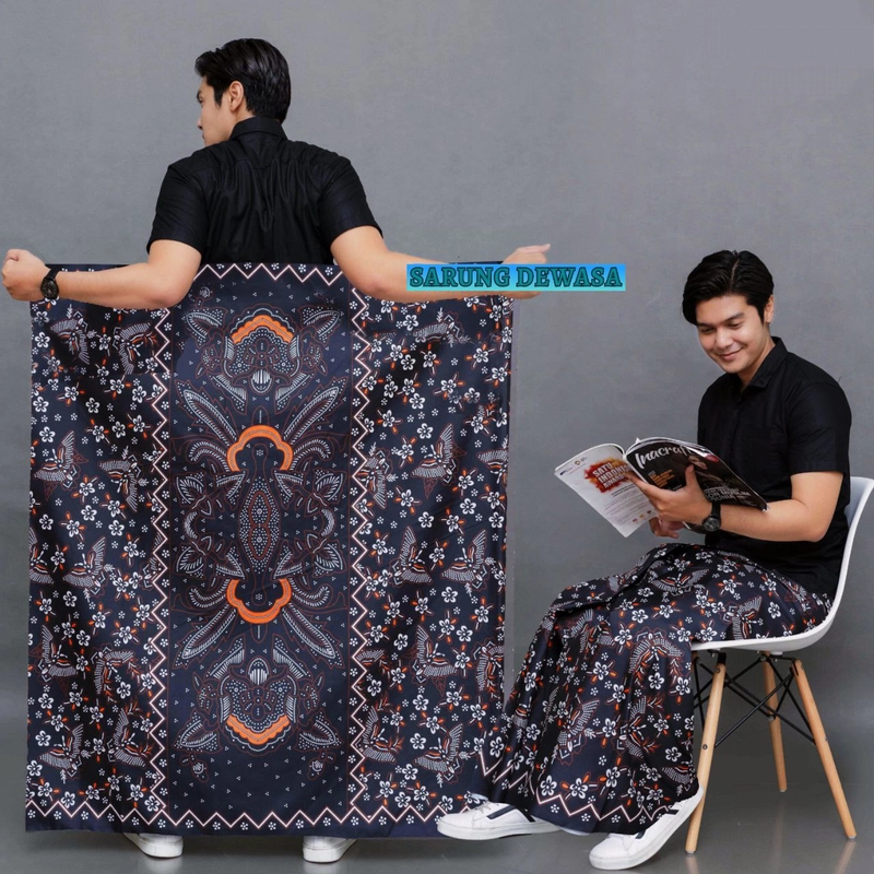 Product image Kois Batik - Sarung Batik Pria Dewasa Murah Kwalitas Bagus Motif kupu Sarung dewasa Sarung kupu