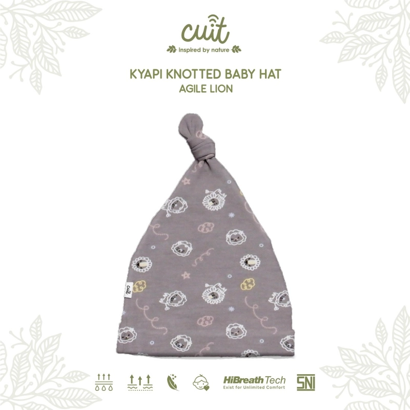 Product image Kintakun Baby - KINTAKUN BABY X CUIT Baby Kyappi Hat Motif- Topi Kupluk Bayi 6 Bulan Kyappi Agile Lion