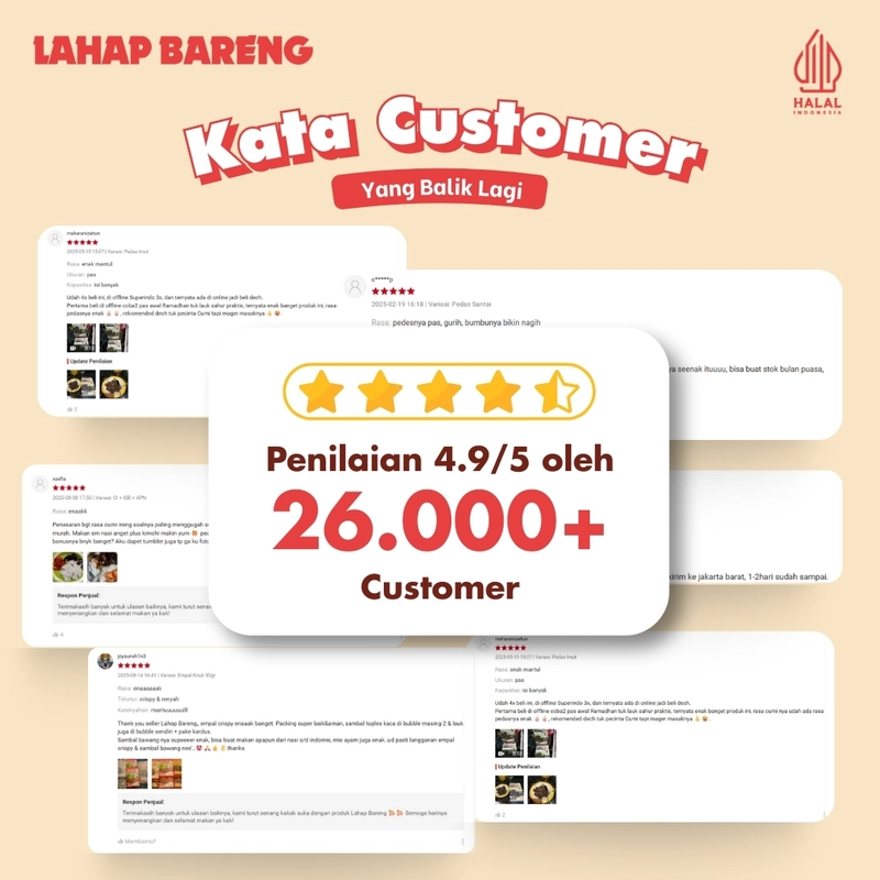 Product image Lahap Bareng - [NEW] Cumi Ireng Hitam - Lauk Praktis Siap Santap - Ready to Serve 150gr Pedas Imut