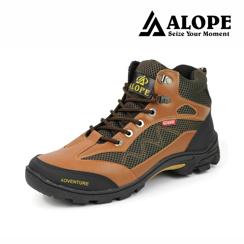 Product image ALOPE OFFICIAL - BUY 1 GET 1 SEPATU ALOPE F 07 SEPATU OUTDOOR HIGH 39 TAN