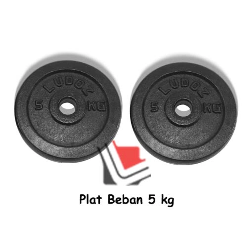 Product image LUDOZ Store - Dumbbell paket set KZ 25kg dumbell Stick KETTLER rubber grip karet barbel stik barbell dambel 25 kg Berat KZ-25kg