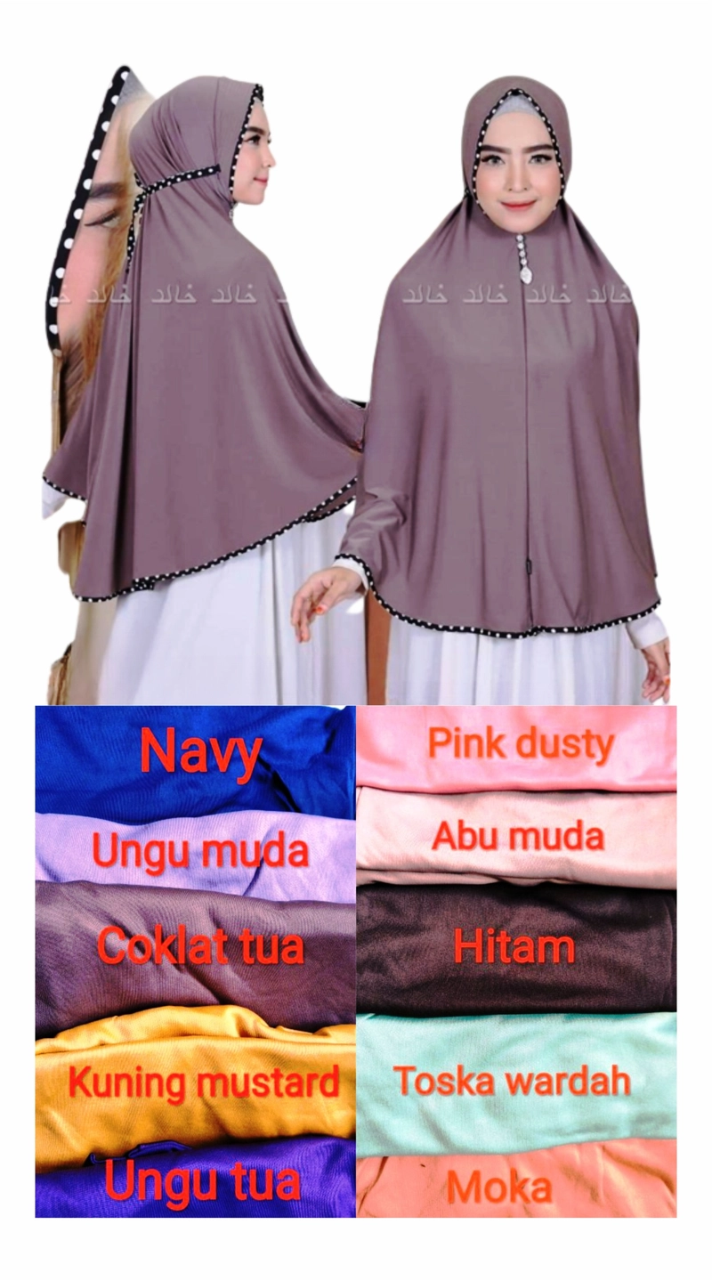 Product image Ladee Official - Hijab Polkadot Jumbo Syari ALL SIZE RANDOM