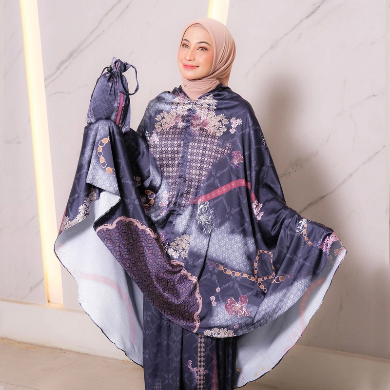 Product image Ansania Premium - Dumilah Prayer Set Mukena Dewasa 2in1 All Size Dark Navy