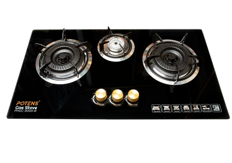Product image UTAMAMEGA - Kompor Gas Tanam 3 Tungku Potens PHGC-3000-B Type PHGC-3000-B