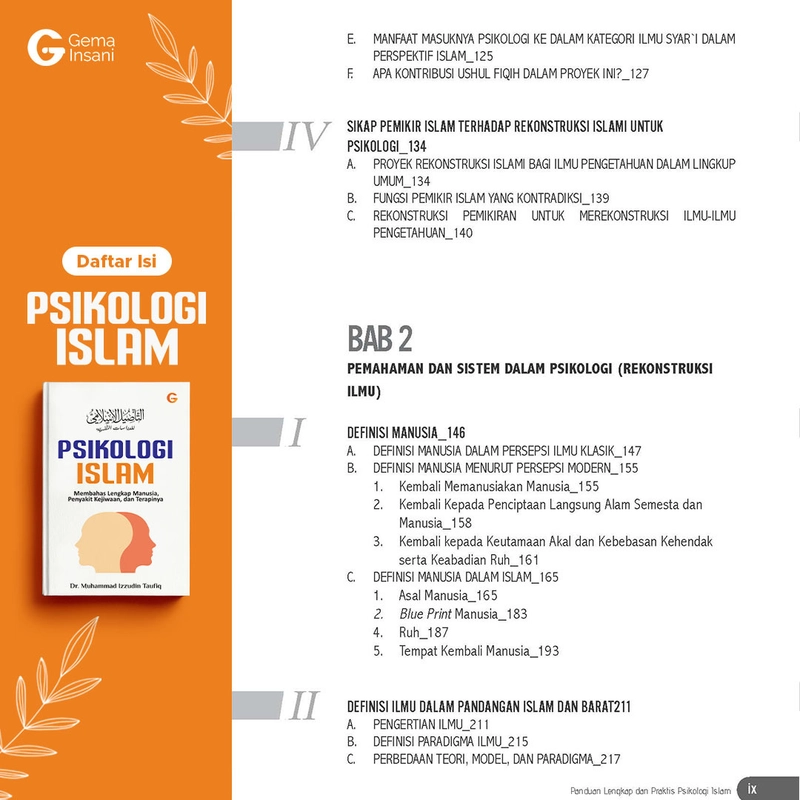 Product image Gema Insani - Psikologi Islam 15 x 23 cm HC