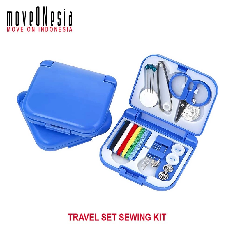 Product image Moveonesia - Travel Set Sewing Kit Portable Box Alat Peralatan Menjahit Jarum Benang Gunting Paket Mini Perlengka TRAVEL SEWING KIT RANDOM