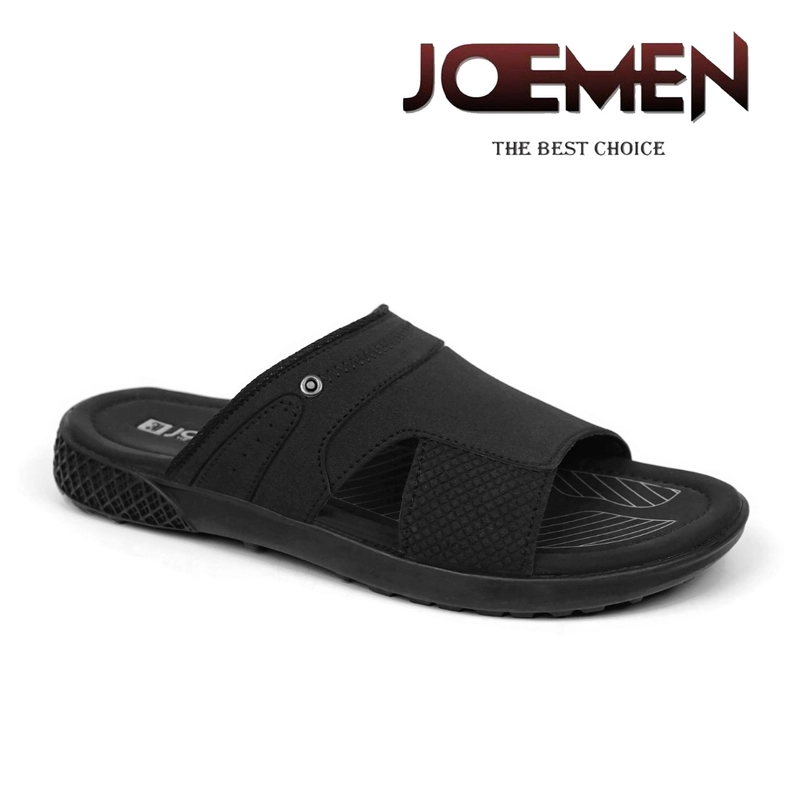 Product image Joemen Official - Joemen Sandal Pria Kulit S 61 New Original Brand Lokal Pria Slop Sandal Terbaru Joemen 2024 39 Hitam