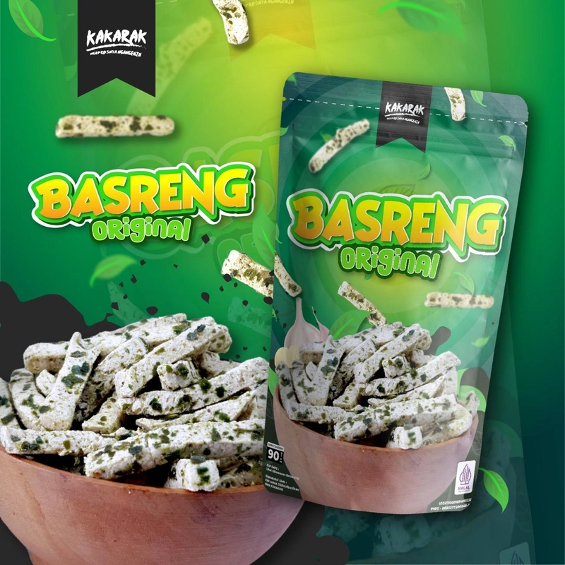 Product image Kakarak Official - Basreng Makanan Ringan 90gr Mix 8 pcs