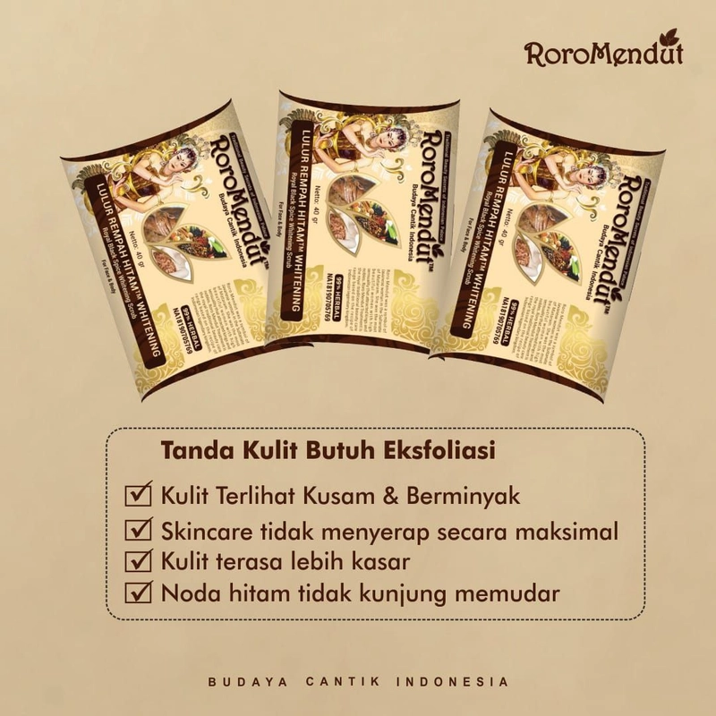 Product image Scrub Wajah Lulur dan Masker Rempah Hitam Whitening 40gr Lulur Rempah Hitam