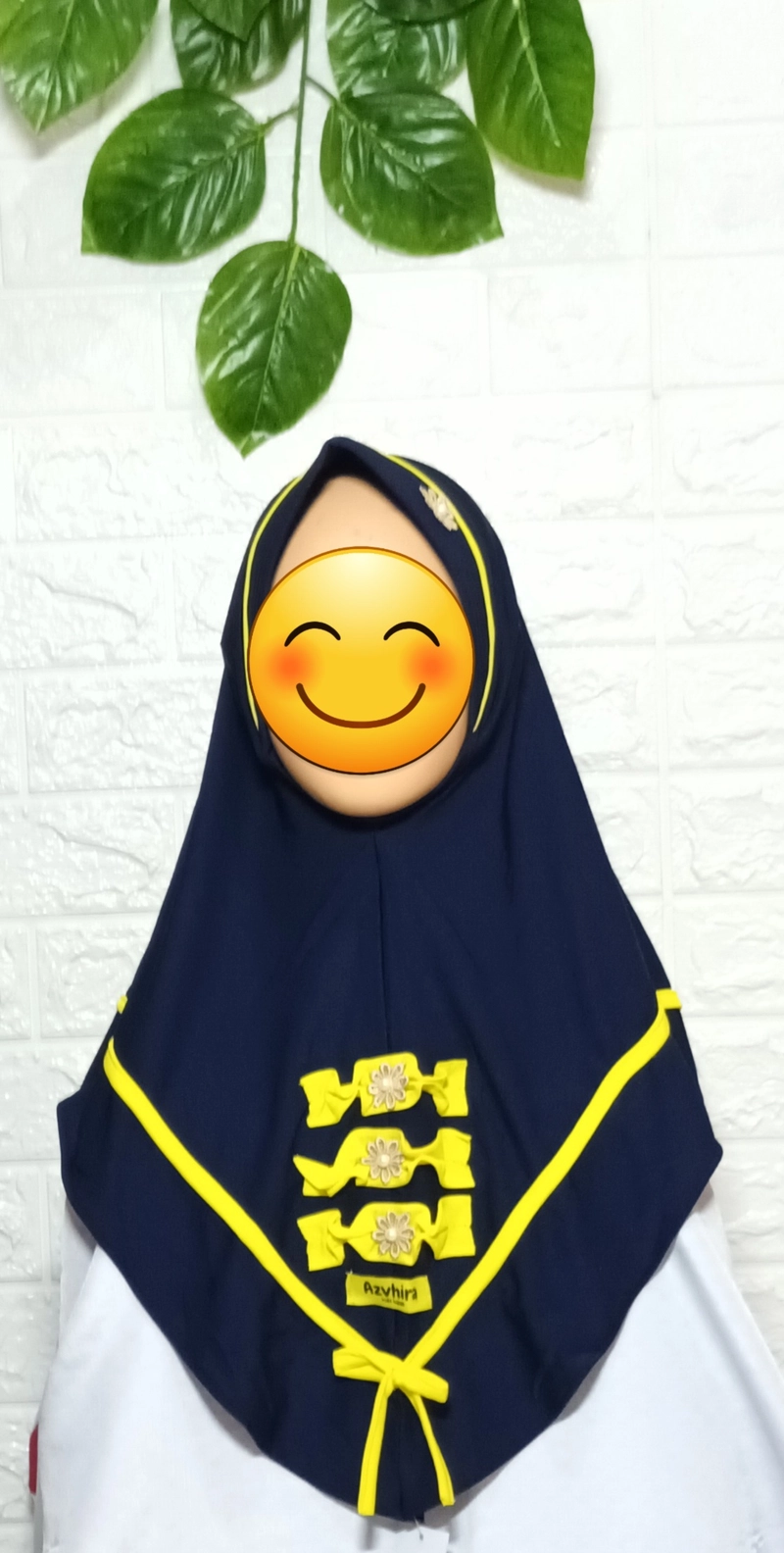 Product image Fisky Collection - Hijab Anak Pita Azvhira All Size Navy
