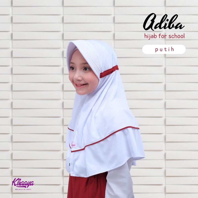 Product image Khaaya Collection - Hijab For school - Adiba Khaaya Collection M (5-7 th) Putih