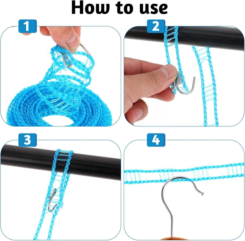 Product image KAMJE Tali Jemuran Gantungan Baju Kuat Dan Kokoh 3M 5M 10M Dengan Pengait KMJ064 KMJ064 3 METER