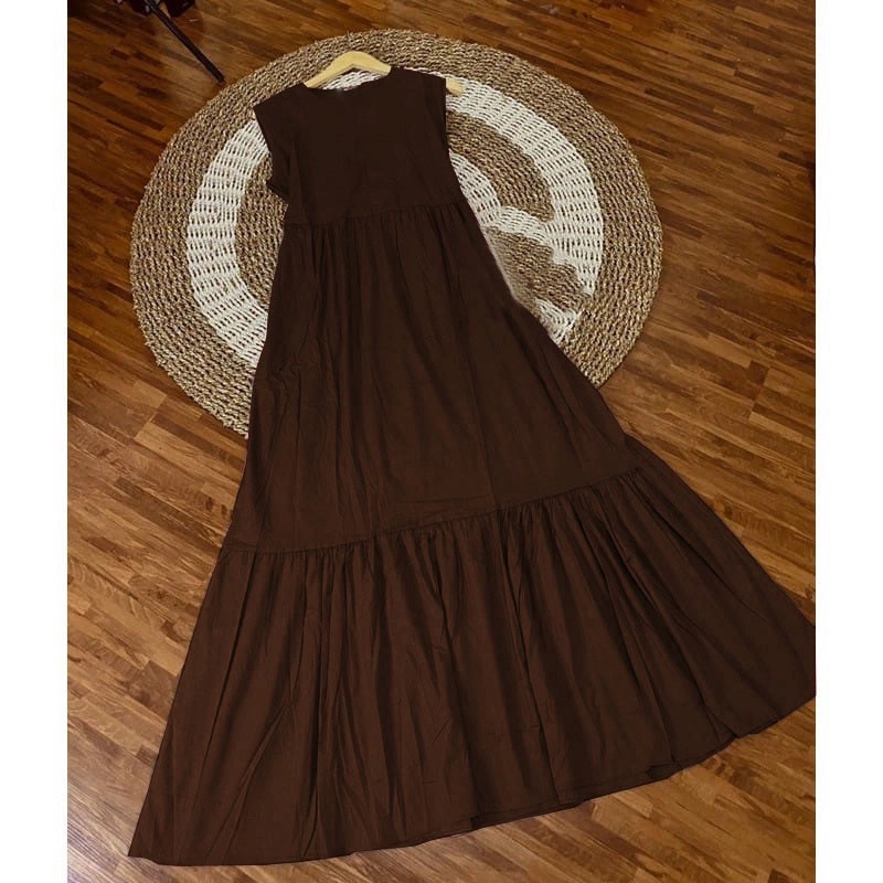 Product image MEQA DAILY - Yukensi Inner Dress Alma Syakila allsize Coklat Tua