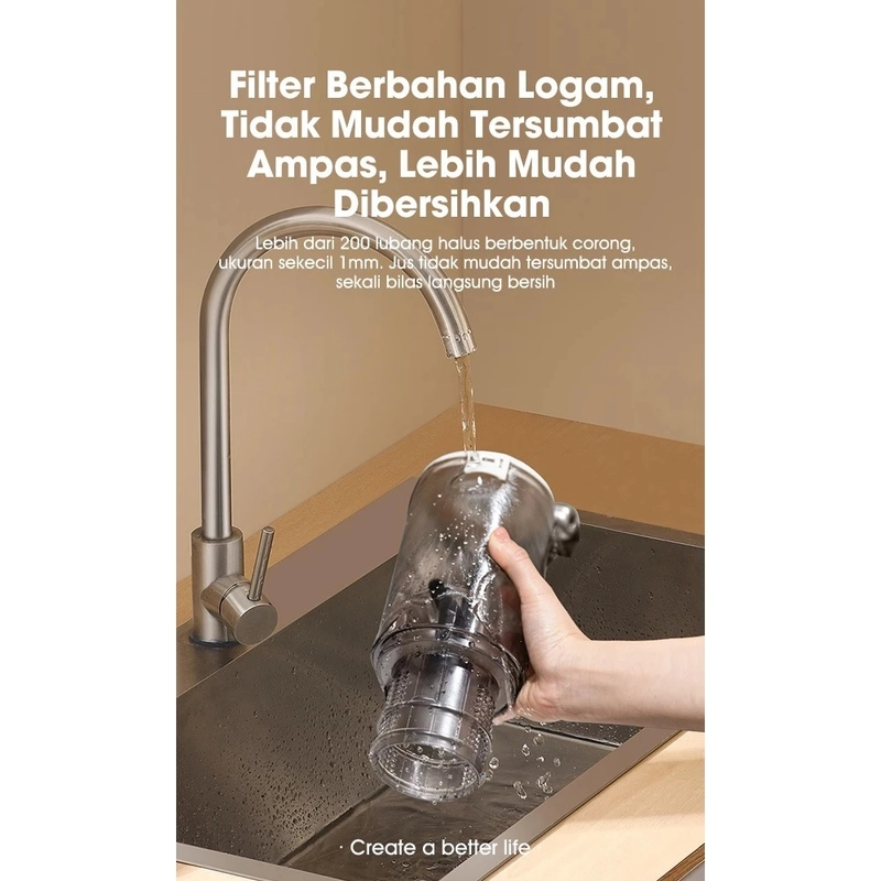 Product image UTAMAMEGA - Slow Juicer SAMONO SW-JCS40 Pemeras Jus Buah & Sayur Bukaan Lebar 98mm Warna Random