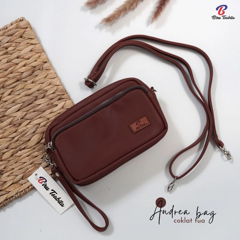 Product image Fashopid - BIRU TSABITA TAS SELEMPANG WANITA ANDREA BAG ALL Coklat Tua