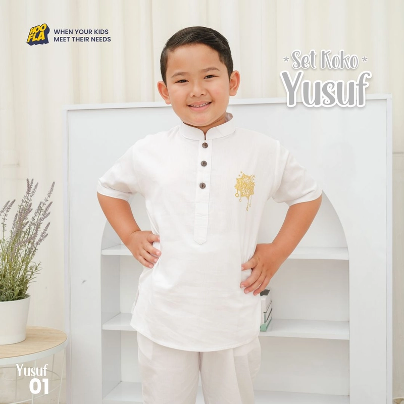 Product image Hoofla - Setelan koko anak Set Koko Yusuf S PUTIH